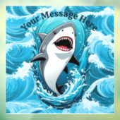 Doe mee voor een haaienbeet raamsticker (Vel 3)