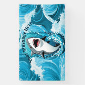 Doe mee voor een haaienbeet spandoek (Verticaal)