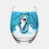 Doe mee voor een haaienbeet wijnglas zonder voet (Voorkant)