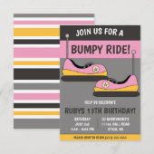 Doe mee voor een hobbelige rit! Bumper Cars Verjaa Kaart (Voorkant / Achterkant)