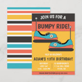 Doe mee voor een hobbelige rit! Bumper Cars Verjaa Kaart (Voorkant / Achterkant)