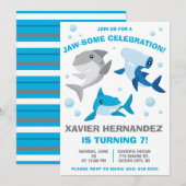 Doe mee voor een Jaw-Some Celebration! Verjaardag  Kaart (Voorkant / Achterkant)