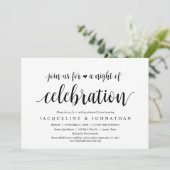 Doe mee voor een nacht van de repetitie kaart (Staand voorkant)