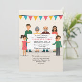 Doe mee voor een partijuitnodiging kaart (Staand voorkant)