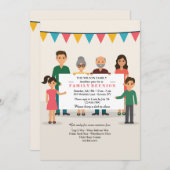 Doe mee voor een partijuitnodiging kaart (Voorkant / Achterkant)