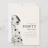 Doe mee voor een Pawty Dalmatian Dog Theme Verjaar Kaart (Voorkant)