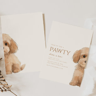 Doe mee voor een Pawty Poodle Dog Verjaardag Kaart