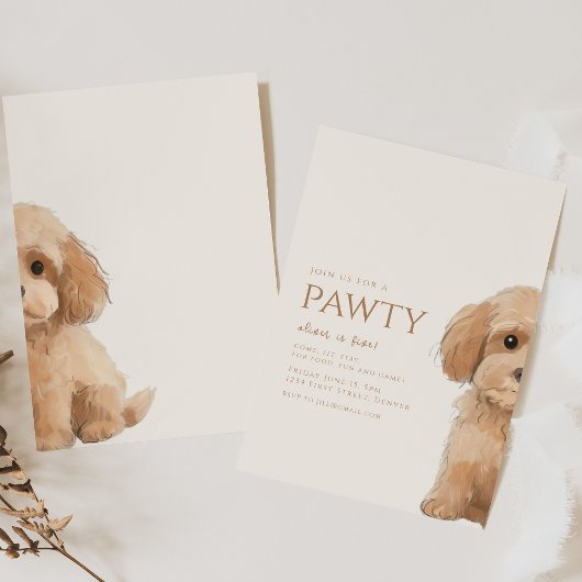 Doe mee voor een Pawty Poodle Dog Verjaardag Kaart