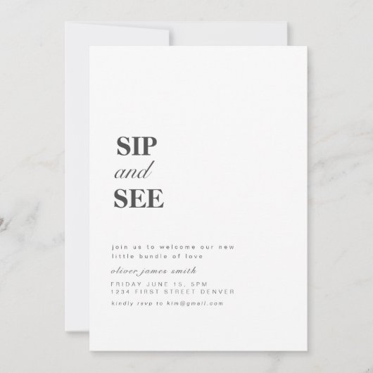 Doe mee voor een slok en zie feestuitnodiging kaart (Voorkant)