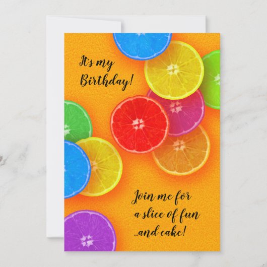 Doe mee voor een stukje plezier en cake Birthday P Kaart (Voorkant)