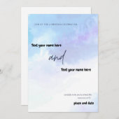 Doe mee voor een trouwfeest kaart (Voorkant / Achterkant)