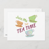 Doe mee voor thee briefkaart (Voorkant / Achterkant)