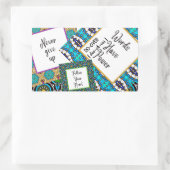 Doe meer dan Dream Plan doen Rechthoekige Sticker (Tas)