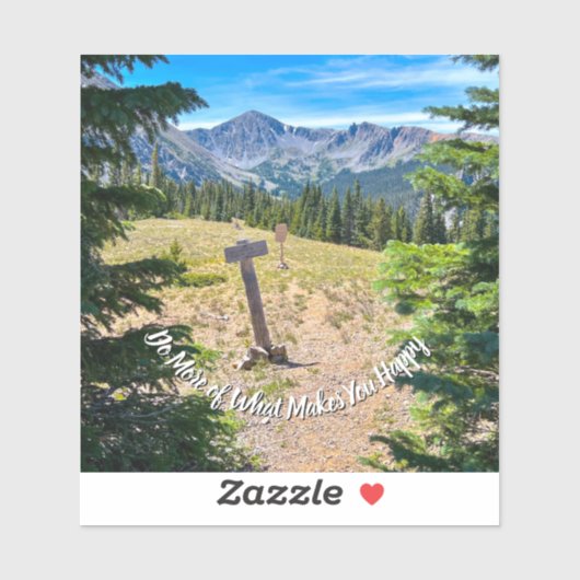 Doe meer van wat je blij maakt Vinyl Sticker (Vel)