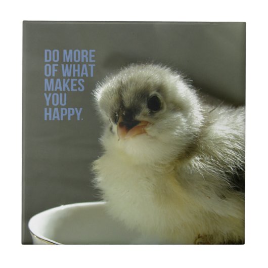 Doe meer van wat je een gelukkige keuze maakt tegeltje (Voorkant)