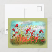 Doe meer van wat je een vrolijk citaat maakt briefkaart (Voorkant / Achterkant)