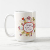 Doe meer van wat je gelukkig maakt 2 koffiemok (Links)