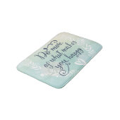 Doe meer van wat je gelukkig maakt badmat (Gekanteld)