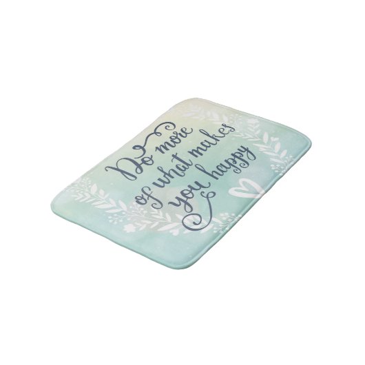 Doe meer van wat je gelukkig maakt badmat (Gekanteld)