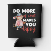 Doe meer van wat je gelukkig maakt - honkbal blikjeskoeler (Voorkant)