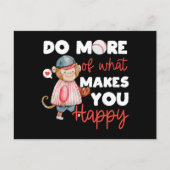 Doe meer van wat je gelukkig maakt - honkbal briefkaart (Voorkant)