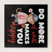 Doe meer van wat je gelukkig maakt - honkbal legpuzzel (Horizontaal)