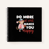 Doe meer van wat je gelukkig maakt - honkbal notitieboek (Voorkant)