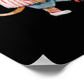 Doe meer van wat je gelukkig maakt - honkbal poster (Hoek)