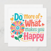 Doe meer van wat je gelukkig maakt - Motivatie (2) (Voorkant / Achterkant)