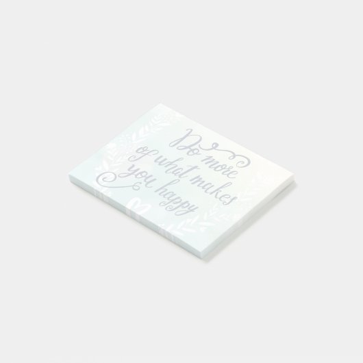 Doe meer van wat je gelukkig maakt post-it® notes (Schuin)