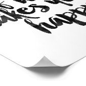 Doe meer van wat je gelukkig maakt poster (Hoek)