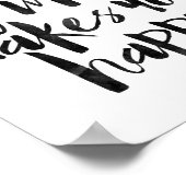 Doe meer van wat je gelukkig maakt poster (Hoek)