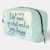 Doe meer van wat je gelukkig maakt toilettasje (Rechterhoek)