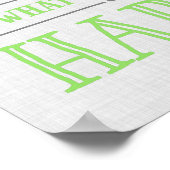 Doe meer van wat je gelukkig Poster maakt (Hoek)