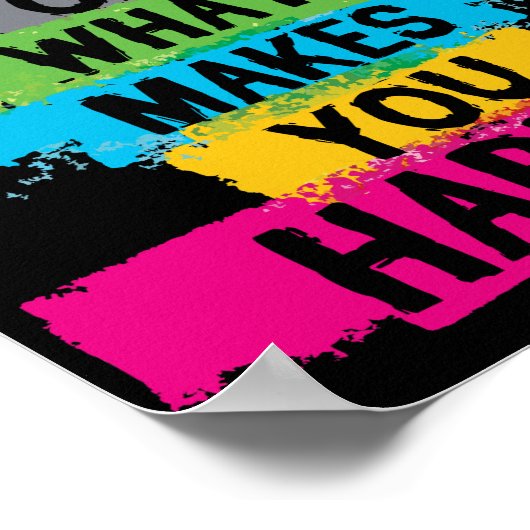 Doe meer van wat u tevreden stelt poster (Hoek)