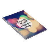 Doe meer wat je gelukkig maakt notitieboek (Rechterzijde)