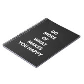 doe meer wat je gelukkig maakt notitieboek (Linkerzijde)