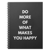 doe meer wat je gelukkig maakt notitieboek (Voorkant)