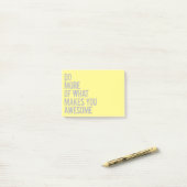 Doe meer wat je geweldige maakt! post-it® notes (Op bureau)