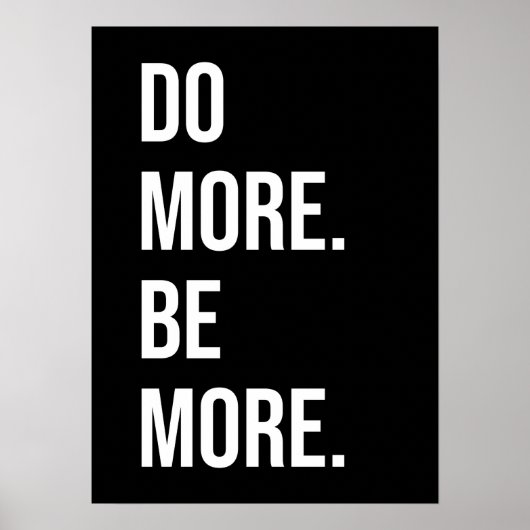Doe meer, wees meer - Motivatie Poster (Voorkant)