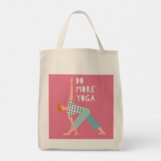 Doe meer yogazoete canvas tas (Achterkant)