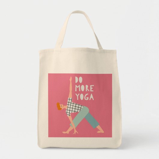 Doe meer yogazoete canvas tas (Voorkant)
