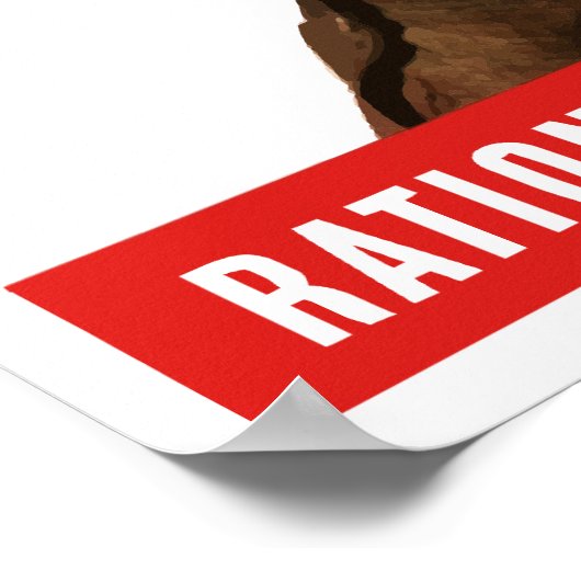 Doe met minder zodat ze genoeg hebben poster (Hoek)