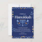 Doe met ons mee voor een vreugdevolle Chanoeka-vie Bedankkaart (Voorkant)