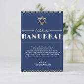 Doe met ons mee voor een vreugdevolle Chanoeka-vie Bedankkaart (Staand voorkant)