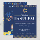 Doe met ons mee voor een vreugdevolle Chanoeka-vie Kaart (Voorkant / Achterkant)