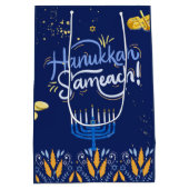 Doe met ons mee voor een vreugdevolle Chanoeka-vie Medium Cadeauzakje (Achterkant)