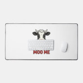 Doe Mij Niet Grappig Koe Oude Gravure Bureaumat (Keyboard & Muis)