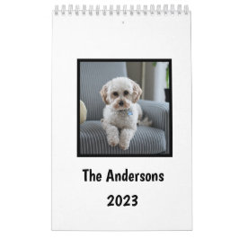 Doe mijn hond Afbeeldingen elke maand wit Kalender