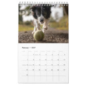 Doe mijn hond Afbeeldingen elke maand wit Kalender (Feb 2027)
